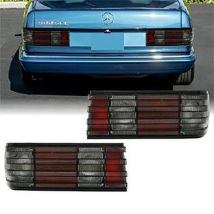 USR DEPO 87-91 W126 S-Class 4Door Sedan UPGRADE Stock Replacement Rear Smoked Tail Lights (Left + Right) Compatible with 1987-19991 Mercedes Benz W126の画像