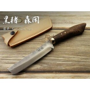 【特価】 黒猪 岩井丈作 森閑（しんかん）キャンプナタ ,Custom Knifeの画像