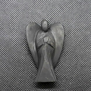 シュンガイト ガーディアンエンジェル プロテクションミニ天使 天然石 パワーストーン お守り 浄化の画像