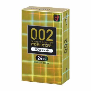 OKAMOTO オカモトコンドームズ ゼロツー 0.02ミリ ポリウレタン (PU) リアルフィット 24個入りの画像