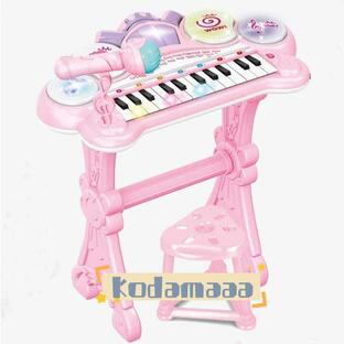 子ピアノ ピアノ おもちゃ おもちゃのピアノ 子供用 キッズ 光る ミニピアノ マイク付き 電子 キーボード 録音 多機能 知育玩具 誕生日 こどもの日 クリスマスの画像