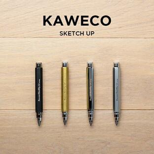 並行輸入品 KAWECO カヴェコ スケッチアップ クラッチペンシル 5.6MM 筆記用具 文房具 ブランドスケッチ ラフ画 シルバー ゴールド 金 ブラックの画像