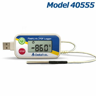 デルタトラック 超低温フリーザー用 USB PDFリユーザブルデータロガー Model 40555の画像
