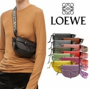 LOEWE Gate Dual ゲートデュアル バッグ ミニ ソフトカーフ&ジャカード クロスボディバッグ 斜め掛け 小さい目 通勤の画像