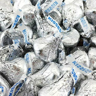 Hershey's Kisses ミルクチョコレート、1587.6g ポンド、銀箔で個別包装 - 袋入り - ギフト、キャンディーボウルやビュッフェ、ベーキング、映画やゲームの夜に最適、タンドラバッグ入り Hershey's Kisses Milk Chocolate, 3.5 lbs Pounds individually wの画像