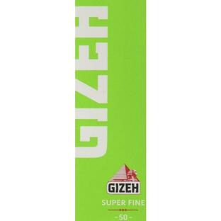 GIZEH(ギゼ) レギュラーシングル スーパーファイン スローバーニング 手巻きタバコペーパー 50枚入り×5冊パック 7-25001-6の画像