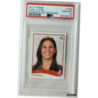 【品質保証書付】 トレーディングカード 2011 Panini Women's World Cup Stickers Carli Lloyd Rookie RC Card Mint PSA 10の画像
