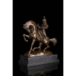 大人気ブロンズ像 騎馬戦士 インテリア家具 置物 彫刻 銅像 彫像 美術品フィギュア贈り物 プレゼントの画像