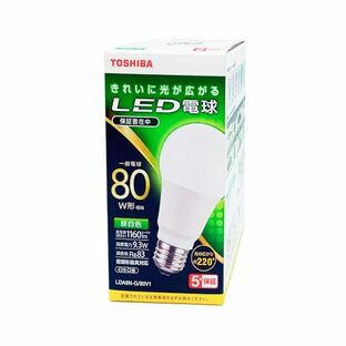 東芝(TOSHIBA) LED電球 80W相当 全方向 昼白色 E26口金 1P 密閉器具対応 LDA9N-G/80V1の画像