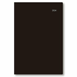 ダイゴー 手帳 2024年4月始まり アポイント 1ヶ月ブロック チャート 薄型 A5対応 ブラック E1151の画像
