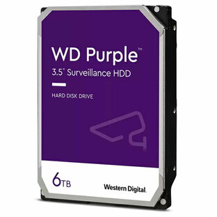WESTERN DIGITAL WD64PURZ WD Purple [監視システム用 3.5インチ内蔵HDD(6TB・SATA)]の画像