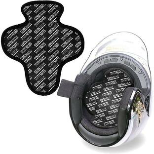 ヘルメット インナー ライナー パッド COOLMAX素材 吸水速乾 冷感 清潔 両面テープタイプのマジックテープ付の画像