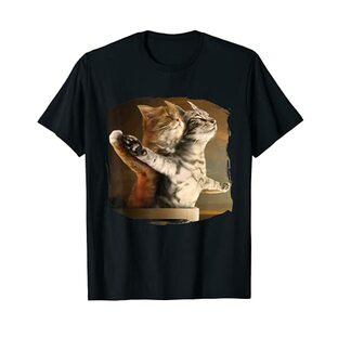 Titani.c映画に触発された面白い猫愛好家のミーム Tシャツの画像
