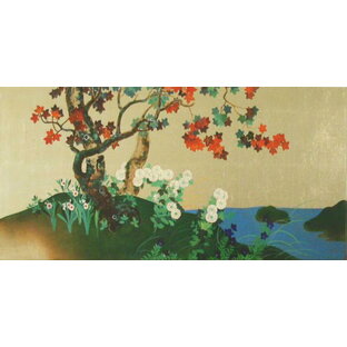 漆絵 鈴木其一の名作「四季花木図」 nh126の画像