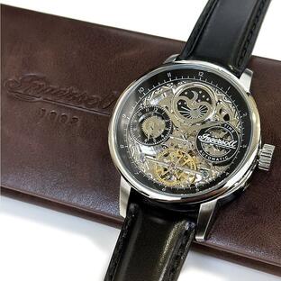 1本限り 自動巻き 腕時計 インガーソル インガソール 時計 スケルトン レザー腕時計 自動巻き時計 メンズ ブランド プレゼント 誕生日プレゼント 父の日の画像