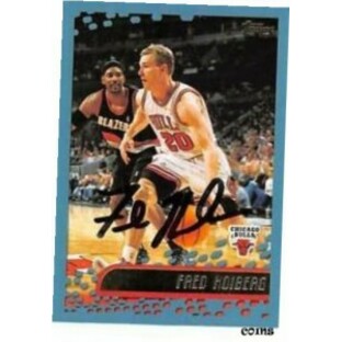 【品質保証書付】 トレーディングカード Fred Hoiberg autographed basketball card (Chicago Bulls) 2001 Topps #196の画像
