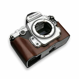 GARIZ / ゲリズ Nikon ニコン Df 用 本革カメラケース XS-CHDFBR ブラウンの画像