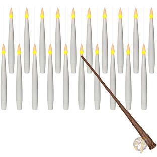 魔法の杖 リモコン付き フローティングキャンドル 照明 クリスマス デコレーション イルミネーション 装飾 ロウソク キャンドルライトの画像