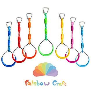 ジャングルジム ブランコ 屋内・屋外遊び DS-S2001 Rainbow Craft 7-Pack Colorful Ninja Rings -の画像