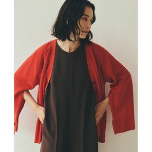 【green label relaxing】（SEASONAL COLLECTION）ケープ カーディガン RED FREE レディースの画像