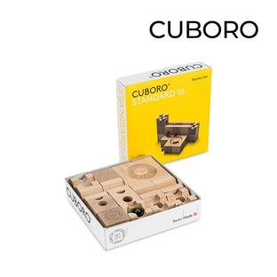 無料本体付き キュボロ スタンダード16 Cuboro Standard 16 16キューブ 202 玉の道 木のおもちゃ 積み木 クボロ社の画像