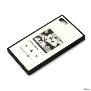 iPod touch 第5世代/6世代/7世代 ケース ディズニー ミッキーマウス/ホワイト カバー ガラス ハイブリッド 可愛い かわいい おしゃれ キの画像