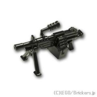 レゴ カスタムパーツ ライトマシンガン M249：ブラック | lego 互換 ミニフィギュア 人形 ミリタリー 武器 銃 マシンガンの画像