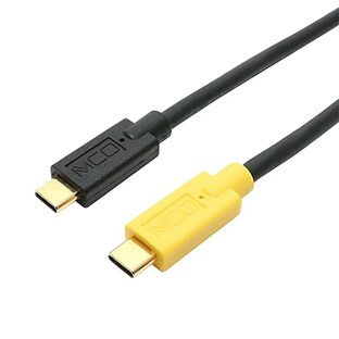 ミヨシ MCO USB Type C to Type C ケーブル 2.5m USB PD 100W充電対応 eMarker搭載 4K60Hz 映像出力/充電/通信対応 規格:USB3.2Gen1準拠 通信速度:最大5Gbps eMarker搭載コネクタに色付きで判別しやすい ZUSB-CCD25/BK ブラックの画像