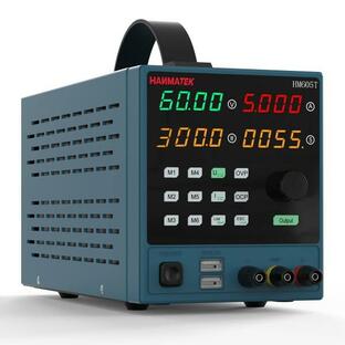 HANMATEK 可変直流安定化電源 スイッチング電源 (0-60V 0-5A) DC電源 電圧＆電流安定電源 低騒音高精度の画像