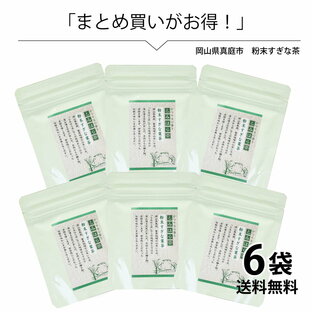 スギナ茶 国産 6袋セット 無農薬 農薬不使用 健康茶 粉茶 粉末 すぎな茶50g 農薬不使用 国産 粉末 メール便 粉末茶 送料無料の画像