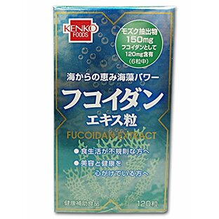 日本ヘルス 海からの恵み海藻パワー フコイダンエキス粒 健康補助食品 120粒の画像