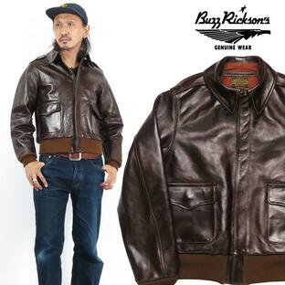 バズリクソンズ Buzz Rickson's A-2 フライトジャケット ROUGHWEAR CLOTHING CO. ANILINE HAND FINISHED BR80593の画像