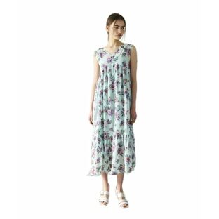 [グレースコンチネンタル] ドレス ｴｽﾆｯｸﾌﾗﾜｰ刺繡ﾜﾝﾋﾟｰｽ レディース 17 ライトグリーンの画像