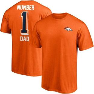ファナティクス Tシャツ メンズ Denver Broncos Fanatics Team #1 Dad TShirt Orangeの画像