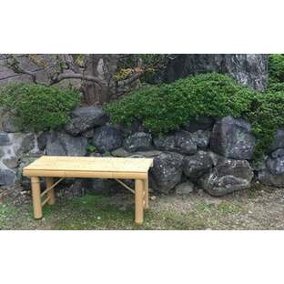 京竹工芸の竹製ベンチでゆっくりくつろぎの時間 竹製ベンチ・床几（しょうぎ）・スツール◇の画像