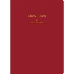 高橋 手帳 2025年 A5 5年卓上日誌 ワイン No.98 (2025年 1月始まり)の画像