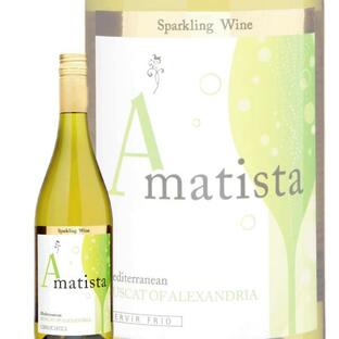 微発泡 ワイン wine 白スパークリング アマティスタ マスカット オブ アレキサンドリア 5度 750ml DO.バレンシアの画像