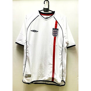 アンブロ 2001-02 イングランド ホーム レプリカ ゲーム シャツ 半袖の画像