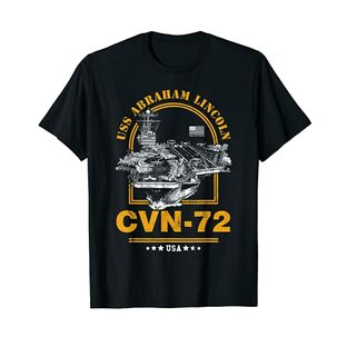 アメリカ海軍航空母艦 CVN-72 エイブラハム・リンカーン (USS Abraham Lincoln) Tシャツの画像
