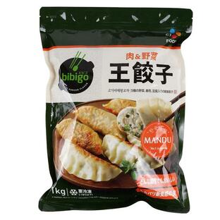 [凍]bibigo 王餃子 マンドウ 1kg(肉＆野菜)の画像