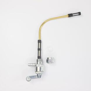 Fuel tap -Piaggio- metal lever for Moped Piaggio Ciao Vespa ピアジオ 純正 チャオ50 燃料コック フューエルコック タップの画像