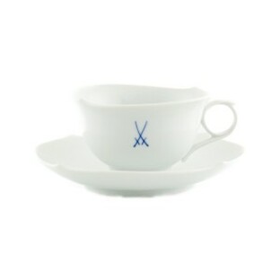マイセン 剣マーク ティーカップ＆ソーサー 220ml 白 ホワイト コーヒー おしゃれ ブランド 陶磁器 紅茶の画像