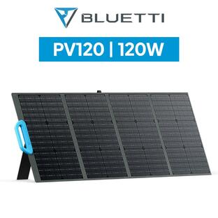 BLUETTI ソーラーパネル 120W 折り畳み式太陽光パネル 単結晶 高転換率 20V6A 高出力 ポータブル電源 薄型軽量 携帯便利 IP65防水等級 直列並列可能の画像