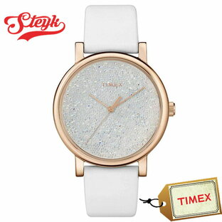 TIMEX TW2R95000 タイメックス 腕時計 アナログ Swarovski Crystal レディース ホワイト ゴールド ファッションの画像