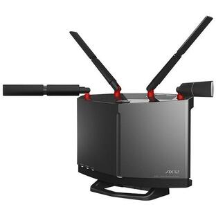BUFFALO 無線LAN親機 WiFiルーター 11ax/ac/n/a/g/b 4803+1147Mbps WiFi6/Ipv6対応 ネット脅威ブロッカー2プレミアム搭載 チタニウムグレー WXR-6000AX12P/Dの画像
