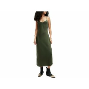 (取寄) オールセインツ レディース ブリオニア ドレス AllSaints women AllSaints Bryony Dress Zest Lime Greenの画像