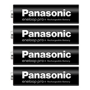 パナソニック(Panasonic) 【Amazon.co.jp限定】 パナソニック エネループ プロハイエンドモデル(大容量モデル) [最小容量2500mAh/くり返し回数150回] 単3形 充電池 4本パック eneloop pro BK-3HCD/4HAの画像