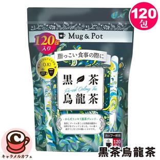 Mug&Pot 黒茶烏龍茶 120包 61718 台湾 黒ウーロン茶 プーアル茶 飲みやすい 大容量 徳用 ダイエット 健康茶 水出し ティーバッグ 黒烏龍茶 コストコ 通販の画像