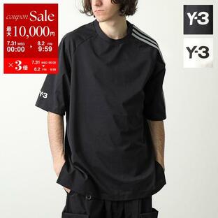 Y-3 ワイスリー Tシャツ 3S SS TEE ３ストライプス ショートスリーブ ティー IR6265 IV5625 メンズ 半袖 ロゴT クルーネック オーバーサイズ カラー2色の画像