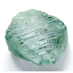 ブルーダイヤモンド 0.80ct 原石 研磨用 鉱物標本 四周完全の結晶 貴重なグリニッシュブルー 瑞浪鉱物展示館 4986の画像